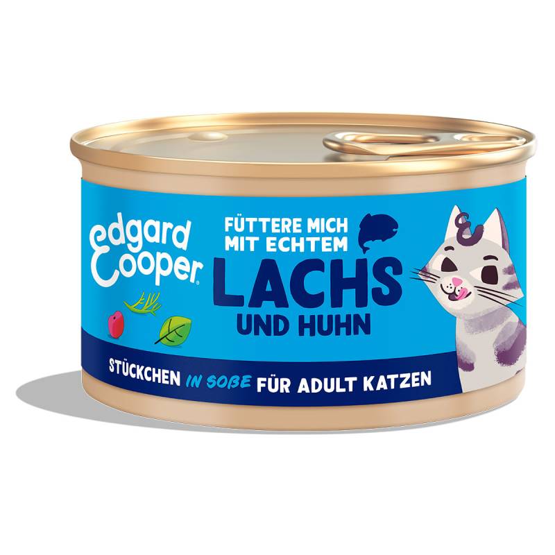 Edgard & Cooper Stückchen in Soße Lachs und Huhn 18x85g von Edgard & Cooper
