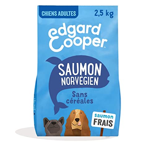 Edgard & Cooper Trockenfutter für Hunde und Erwachsene, ohne Getreide, natürliches Futter, 2,5 kg, frischer Lachs, hypoallergen, gesunde und leckere Ernährung, hochwertiges Eiweiß von Edgard Cooper