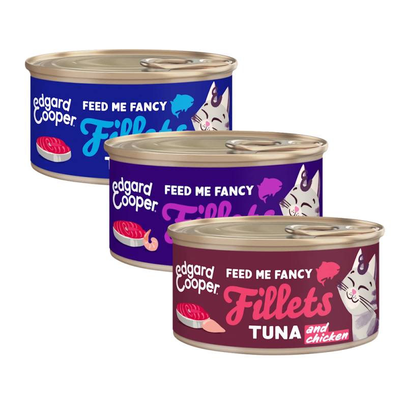 Edgard & Cooper - Wild Caught Pacific Tuna & Shrimps Fillets - 24 x 70 g von Edgard & Cooper