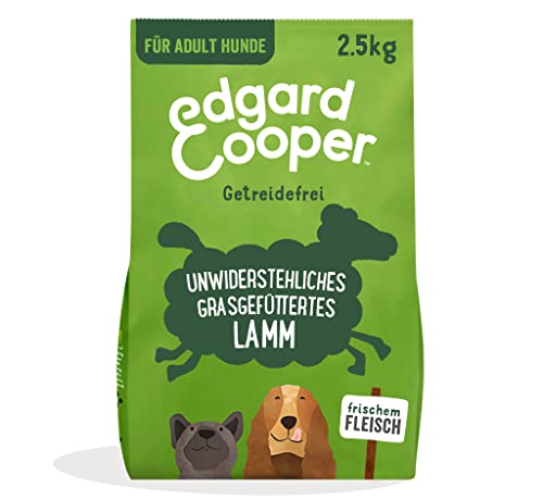 Edgard & Cooper Hundefutter Trocken Getreidefrei Hypoallergenes Hundefutter Hund Erwachsene Adult Natürliche 2.5kg Lamm mit viel frisches Fleisch, Schmackhafte und ausgewogene nahrung, Mono-Protein von Edgard Cooper