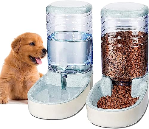 Edipets, Automatischer Futterspender Katze, Hunde, 2 Einheiten, 3.8L, Futter- und Wasserspender für Haustiere (Grau) von Edipets