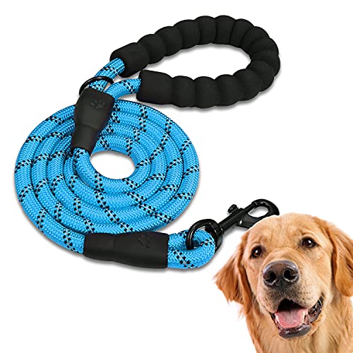 Edipets, Hundeleine, Starke Hundeleine mit Gepolstertem Griff für Haustiere, für Welpen, Kleiner, Mitteler und Großer Hund, 120 cm, 150 cm, 220 cm (120 cm, Blau) von Edipets