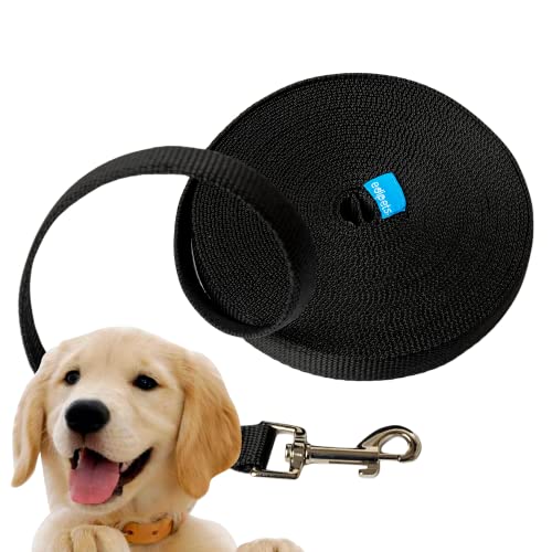 Edipets, Schleppleine für Hunde, 1.5m / 3m / 5m / 10m / 15m, Wasserdicht Trainingsleine für Große bis Kleine Hunde, Robuste Hundeleine (1,5 m, schwarz) von Edipets