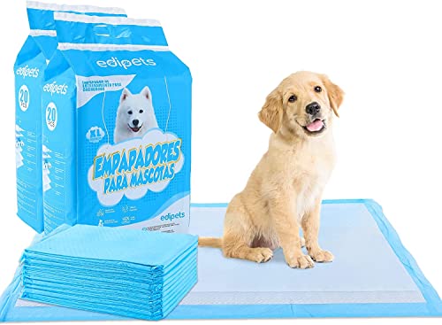 Edipets, Welpen Unterlagen, 60x90, PIPI Matten für Hunde, Welpenunterlagen, Puppy Pads, Trainingspads (40 Stück) von Edipets