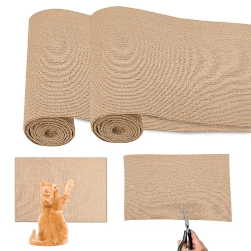 Editbar 2 Stück Selbstklebende Kratzmatte Katze,100 x 40 cm Wand Katzenkratzbrett,Zuschneidbare Katzenkratzteppich für Sofa Möbel Tür Kratzschutz, Katze Kratzbäume Kratztürme Ersatz Editbar 2 Stück Selbstklebende Kratzmatte Katze,100 x 40 cm Wand Katzenkratzbrett,Zuschneidbare Katzenkratzteppich für Sofa Möbel Tür Kratzschutz, Katze Kratzbäume Kratztürme Ersatz von Editbar
