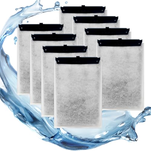 Editbar 8PCS Ersatzfilter für ReptoFilter, geeignet für Tetra EasyCrystal Filter 250 & FilterBox 300 – Aquarium Filtermedien mit Aktivkohle und Filterwatte, Geruchsentfernend, wasserklärend und Langle von Editbar