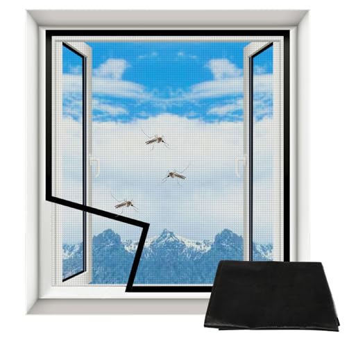Editbar Fliegengitter Fenster 130×150 cm – Insektenschutz Fenster mit Klettband Selbstklebend, Katzensichere Fliegengitter Abnehmbar, Waschbar, Langlebig&Robust, Für Schlafzimmer&Wohnzimmer(Schwarz) Editbar Fliegengitter Fenster 130×150 cm – Insektenschutz Fenster mit Klettband Selbstklebend, Katzensichere Fliegengitter Abnehmbar, Waschbar, Langlebig&Robust, Für Schlafzimmer&Wohnzimmer(Schwarz) von Editbar