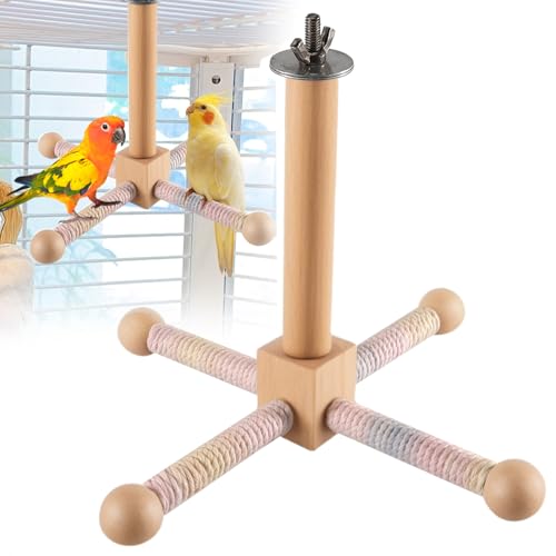 Vogelspielzeug 360° Drehbares Vogel Spielzeug,Holz Karussell Sitzstangen für Wellensittiche, Wellensittich Zubehör, Geeignet für Papageien, Sittiche, Vögel, Zimmervolieren Vogelspielzeug 360° Drehbares Vogel Spielzeug,Holz Karussell Sitzstangen für Wellensittiche, Wellensittich Zubehör, Geeignet für Papageien, Sittiche, Vögel, Zimmervolieren von Editbar