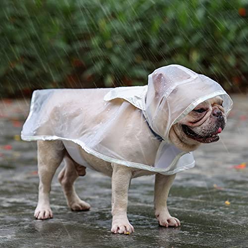 Edoxus Hunderegenmantel Haustier Verstellbar Regenjacke mit Kapuze Transparent Wasserdicht Hundejacke Eva Poncho für Kleine Mittlere Hunde, L Edoxus Hunderegenmantel Haustier Verstellbar Regenjacke mit Kapuze Transparent Wasserdicht Hundejacke Eva Poncho für Kleine Mittlere Hunde, L von Edoxus
