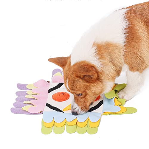 Edoxus Schnüffelteppich für Hunde Faltbar Hunde Intelligenzspielzeug Interaktives Spielzeug für Hunde Waschbare Schnüffelspielzeug Trainingsmatte für Haustier von Edoxus
