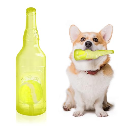 EeYahYong Hundespielzeug mit Wasserflasche für aggressive Kauer, Crunchnplay-Flaschenspielzeug für kleine, mittelgroße Hunde, quietschendes Hundespielzeug, niedliches interaktives Kauspielzeug, um sie EeYahYong Hundespielzeug mit Wasserflasche für aggressive Kauer, Crunchnplay-Flaschenspielzeug für kleine, mittelgroße Hunde, quietschendes Hundespielzeug, niedliches interaktives Kauspielzeug, um sie von EeYahYong
