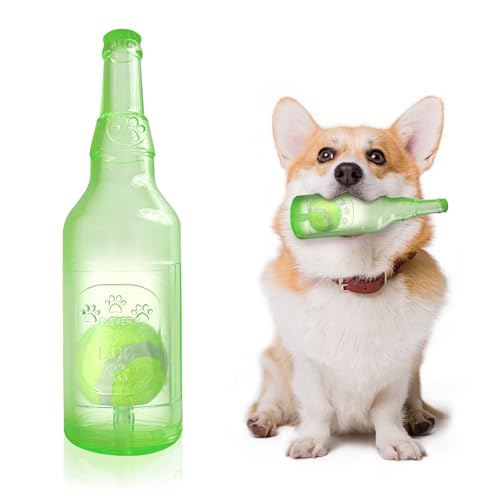 EeYahYong Quietschendes Hundespielzeug mit Wasserflasche, Spielzeug für kleine, mittelgroße Hunde, Hundespielzeug für aggressive Kauer, niedliches interaktives Kauspielzeug, um sie zu beschäftigen EeYahYong Quietschendes Hundespielzeug mit Wasserflasche, Spielzeug für kleine, mittelgroße Hunde, Hundespielzeug für aggressive Kauer, niedliches interaktives Kauspielzeug, um sie zu beschäftigen von EeYahYong