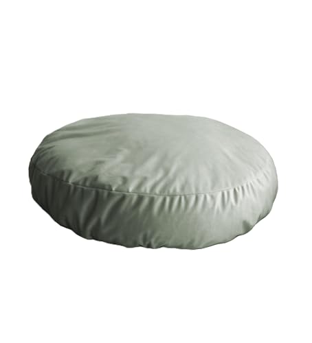 EechicSpace Ersatzbezug für Hundebett, Samt, rund, waschbar, 91,4 cm, Salbeigrün von EechicSpace