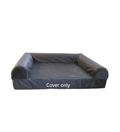 Hundebett-Ersatzbezug mit Nackenrolle, waschbar, 106,7 x 76,2 cm von EechicSpace