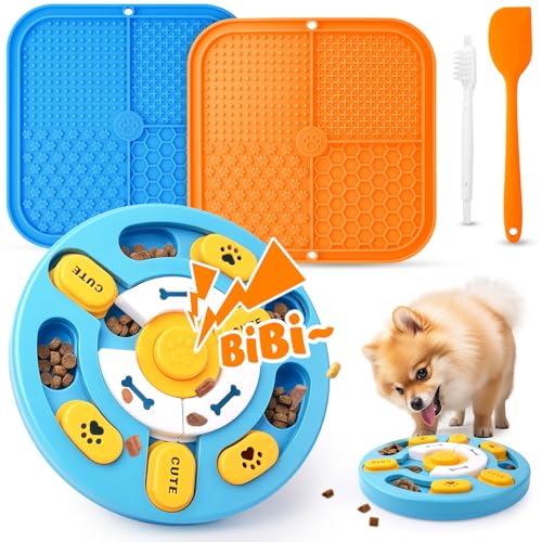 Eefitoys Fortschrittliches Hunde-Puzzle-Spielzeug für IQ-Training und geistige Stimulation, Hunde-Leckmatte mit Saugnäpfen zur Angstlinderung und Beschäftigung Eefitoys Fortschrittliches Hunde-Puzzle-Spielzeug für IQ-Training und geistige Stimulation, Hunde-Leckmatte mit Saugnäpfen zur Angstlinderung und Beschäftigung von Eefitoys
