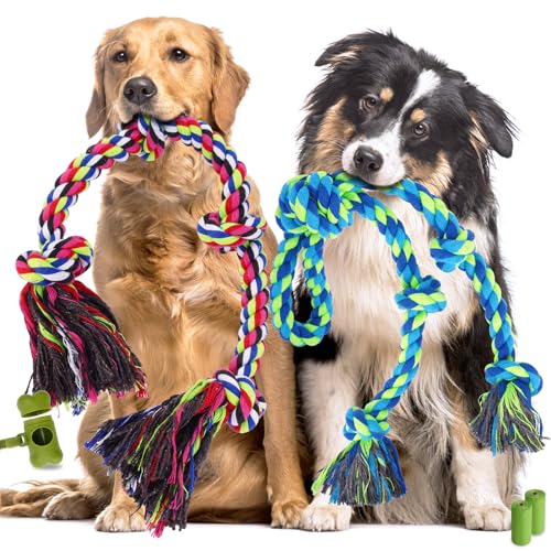 Eefitoys Robustes Hundespielzeug für aggressive Kauer, robustes Tauziehen für große, mittelgroße und kleine Hunde, 5 Stück Eefitoys Robustes Hundespielzeug für aggressive Kauer, robustes Tauziehen für große, mittelgroße und kleine Hunde, 5 Stück von Eefitoys
