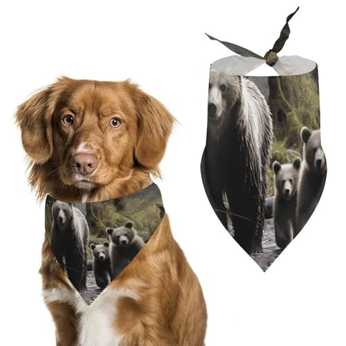Halstücher für Hunde mit Mutterbär und Ihn, verstellbares Lätzchen, Party-Haustier-Dekorationen, niedliches Dreieckstuch für kleine, mittelgroße Welpen, Katzen, Kostüm-Zubehör Halstücher für Hunde mit Mutterbär und Ihn, verstellbares Lätzchen, Party-Haustier-Dekorationen, niedliches Dreieckstuch für kleine, mittelgroße Welpen, Katzen, Kostüm-Zubehör von Eekstdbn