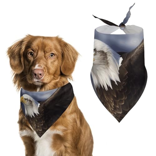 Halstücher für Hunde mit Weißkopfseeadler, verstellbares Lätzchen, Party-Haustier-Dekorationen, niedliches Dreieckstuch für kleine, mittelgroße Welpen, Katzen, Kostüm-Zubehör Halstücher für Hunde mit Weißkopfseeadler, verstellbares Lätzchen, Party-Haustier-Dekorationen, niedliches Dreieckstuch für kleine, mittelgroße Welpen, Katzen, Kostüm-Zubehör von Eekstdbn