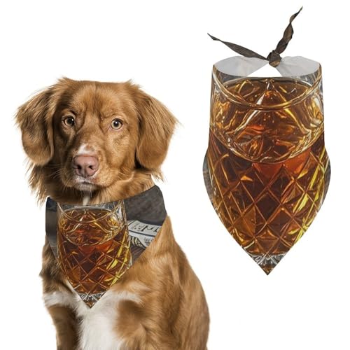 Halstücher für Hunde mit Zigarren und Whiskey, verstellbares Lätzchen, Taschentuch, Party-Dekoration, niedliches Dreieckstuch für kleine, mittelgroße Welpen, Katzen, Kostüm-Zubehör Halstücher für Hunde mit Zigarren und Whiskey, verstellbares Lätzchen, Taschentuch, Party-Dekoration, niedliches Dreieckstuch für kleine, mittelgroße Welpen, Katzen, Kostüm-Zubehör von Eekstdbn