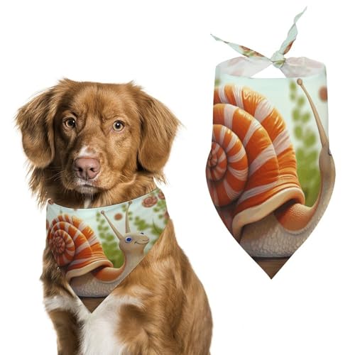 Halstücher für Hunde mit niedlichem Schneckenmotiv, verstellbar, Party-Dekoration, niedliches Dreieckstuch für kleine, mittelgroße Welpen, Katzen, Kostüm-Zubehör Halstücher für Hunde mit niedlichem Schneckenmotiv, verstellbar, Party-Dekoration, niedliches Dreieckstuch für kleine, mittelgroße Welpen, Katzen, Kostüm-Zubehör von Eekstdbn