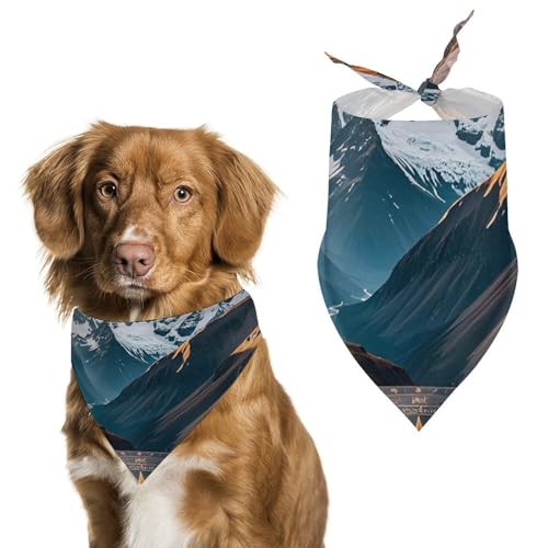 Hundehalstuch, Motiv: Bergkompass, verstellbares Lätzchen, Taschentuch, Party-Dekoration, niedliches Dreieckstuch für kleine, mittelgroße Welpen, Katzen, Kostüm-Zubehör Hundehalstuch, Motiv: Bergkompass, verstellbares Lätzchen, Taschentuch, Party-Dekoration, niedliches Dreieckstuch für kleine, mittelgroße Welpen, Katzen, Kostüm-Zubehör von Eekstdbn