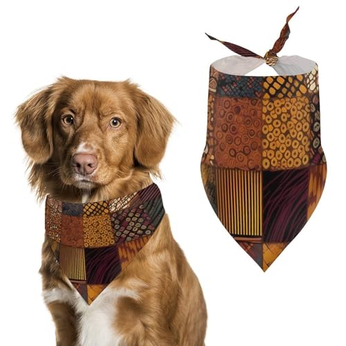Hundehalstücher im afrikanischen Stil, Patchwork, verstellbares Lätzchen, Party-Haustier-Dekorationen, niedlicher Hunde-Dreieckstuch für kleine, mittelgroße Welpen, Katzen, Kostüm-Zubehör Hundehalstücher im afrikanischen Stil, Patchwork, verstellbares Lätzchen, Party-Haustier-Dekorationen, niedlicher Hunde-Dreieckstuch für kleine, mittelgroße Welpen, Katzen, Kostüm-Zubehör von Eekstdbn