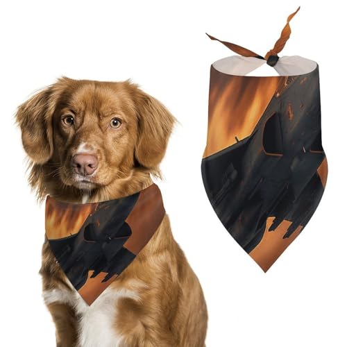 Hundehalstücher mit Aufschrift "A Fighter Jet", verstellbares Lätzchen, Party-Haustier-Dekorationen, niedliches Dreieckstuch für kleine, mittelgroße Welpen, Katzen, Kostüm-Zubehör Hundehalstücher mit Aufschrift "A Fighter Jet", verstellbares Lätzchen, Party-Haustier-Dekorationen, niedliches Dreieckstuch für kleine, mittelgroße Welpen, Katzen, Kostüm-Zubehör von Eekstdbn