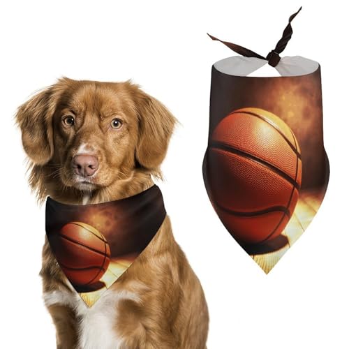 Hundehalstücher mit Basketball-Hintergrund, verstellbares Lätzchen, Party-Haustier-Dekorationen, niedlicher Dreieckstuch für kleine, mittelgroße Welpen, Katzen, Kostüm-Zubehör Hundehalstücher mit Basketball-Hintergrund, verstellbares Lätzchen, Party-Haustier-Dekorationen, niedlicher Dreieckstuch für kleine, mittelgroße Welpen, Katzen, Kostüm-Zubehör von Eekstdbn
