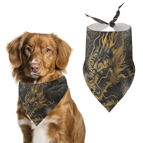 Hundehalstücher mit Drachen-Motiv, verstellbar, für Partys, Haustier-Dekorationen, niedlicher Hund, Dreieckstuch für kleine, mittelgroße Welpen, Katzen, Kostüm-Zubehör Hundehalstücher mit Drachen-Motiv, verstellbar, für Partys, Haustier-Dekorationen, niedlicher Hund, Dreieckstuch für kleine, mittelgroße Welpen, Katzen, Kostüm-Zubehör von Eekstdbn