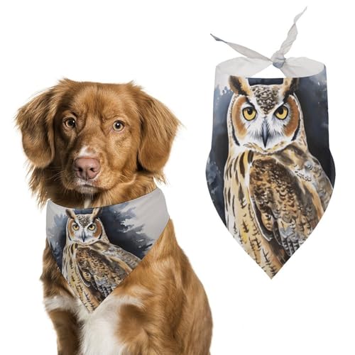 Hundehalstücher mit Eulen-Motiv, verstellbares Lätzchen, Taschentuch, Party-Haustier-Dekoration, niedliches Dreieckstuch für kleine, mittelgroße Welpen, Katzen, Kostüm-Zubehör Hundehalstücher mit Eulen-Motiv, verstellbares Lätzchen, Taschentuch, Party-Haustier-Dekoration, niedliches Dreieckstuch für kleine, mittelgroße Welpen, Katzen, Kostüm-Zubehör von Eekstdbn