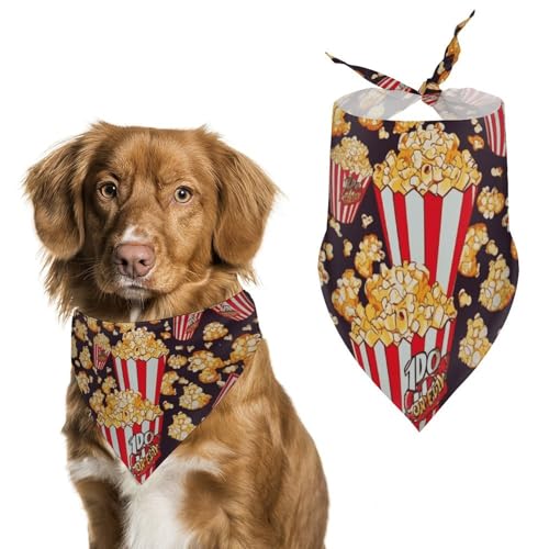 Hundehalstücher mit Popcorn-Aufdruck, verstellbares Lätzchen, Party-Haustier-Dekorationen, niedlicher Dreieckstuch für kleine, mittelgroße Welpen, Katzen, Kostüm-Zubehör Hundehalstücher mit Popcorn-Aufdruck, verstellbares Lätzchen, Party-Haustier-Dekorationen, niedlicher Dreieckstuch für kleine, mittelgroße Welpen, Katzen, Kostüm-Zubehör von Eekstdbn