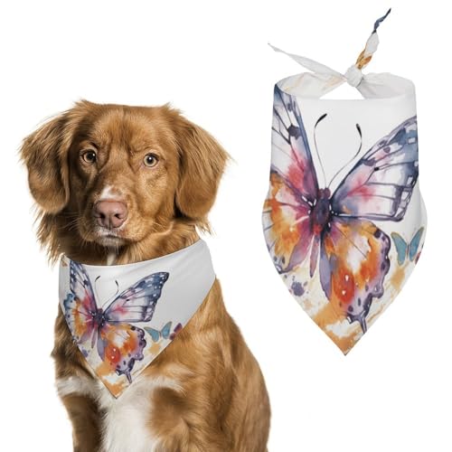 Hundehalstücher mit Schmetterlings-Motiv, verstellbares Lätzchen, Party-Dekoration, niedliches Dreieckstuch für kleine, mittelgroße Welpen, Katzen, Kostüm-Zubehör Hundehalstücher mit Schmetterlings-Motiv, verstellbares Lätzchen, Party-Dekoration, niedliches Dreieckstuch für kleine, mittelgroße Welpen, Katzen, Kostüm-Zubehör von Eekstdbn