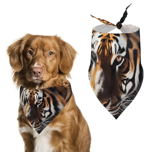 Hundehalstücher mit Wildtier-Tiger-Motiv, verstellbares Lätzchen, Party-Haustier-Dekorationen, niedlicher Dreieckstuch für kleine, mittelgroße Welpen, Katzen, Kostüm-Zubehör Hundehalstücher mit Wildtier-Tiger-Motiv, verstellbares Lätzchen, Party-Haustier-Dekorationen, niedlicher Dreieckstuch für kleine, mittelgroße Welpen, Katzen, Kostüm-Zubehör von Eekstdbn