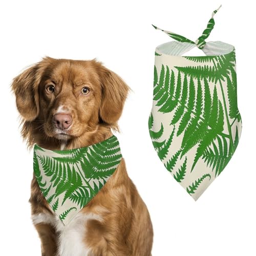 Hundehalstücher mit farngrünen Pflanzen, verstellbares Lätzchen, Party-Haustier-Dekorationen, niedlicher Dreieckstuch für kleine, mittelgroße Welpen, Katzen, Kostüm-Zubehör Hundehalstücher mit farngrünen Pflanzen, verstellbares Lätzchen, Party-Haustier-Dekorationen, niedlicher Dreieckstuch für kleine, mittelgroße Welpen, Katzen, Kostüm-Zubehör von Eekstdbn