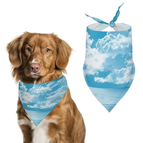 Hundehalstücher mit tropischer Meereslandschaft, verstellbares Lätzchen, Party-Haustier-Dekorationen, niedliches Hunde-Dreieckstuch für kleine, mittelgroße Welpen, Katzen, Kostüm-Zubehör Hundehalstücher mit tropischer Meereslandschaft, verstellbares Lätzchen, Party-Haustier-Dekorationen, niedliches Hunde-Dreieckstuch für kleine, mittelgroße Welpen, Katzen, Kostüm-Zubehör von Eekstdbn
