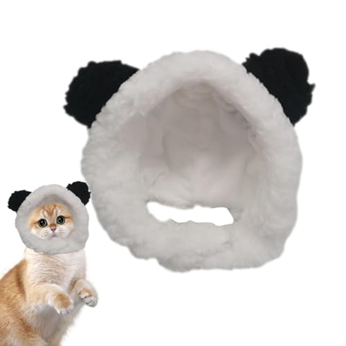 Eelogoo Haustier-Bär-Kopfbedeckung | Warme Bärenmütze für Hunde und Katzen - Verstellbare braune lustige Katzenbärenmütze für mittelgroße Hunde, kleine Welpen, Haustiere, Katzen von Eelogoo
