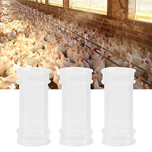 Eeneme 10 Stück Kunststoff Hühnerfarm Vieh Geflügel Fütterung Trinkwasser Rohr Adapter Stecker (Weiß) von Eeneme