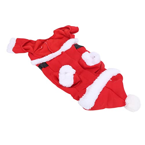 Eeneme Haustier-Weihnachtskleidung, Hunde-Weihnachts-Weihnachtsmann-Kostüm für Kleine, Mittelgroße und Große Hunde (L) von Eeneme