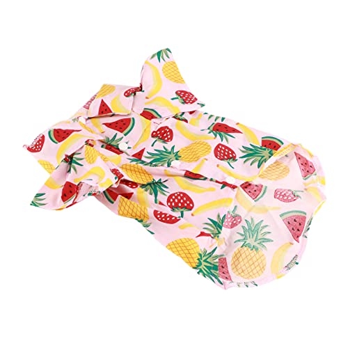 Eeneme Hunde-Frucht-Druck-Shirt, Atmungsaktiv, Cool, Modisch, Niedliche Haustierkleidung für Frühling und Sommer (XL) von Eeneme