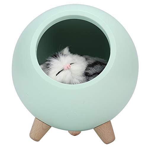Eeneme Niedliches Katzen-Nachtlicht, kleines Haustierhaus, LED-Nachtlampe, Schlafzimmer-Beleuchtung, Stimmungslampe (grün) von Eeneme