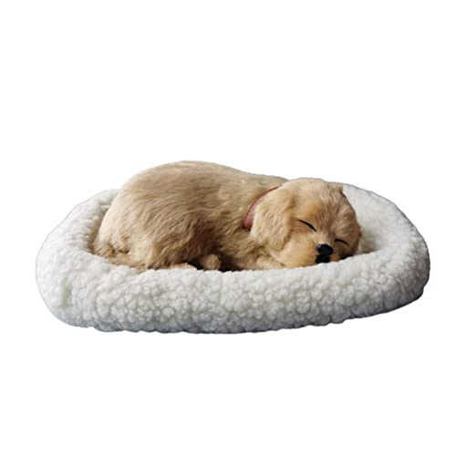 Eeneme Realistische Schlafende Katzenspielzeugspielzeugatming Katzengefüllte Tierpuppe mit Mattenplüschspielzeug für Kinder Home Ornament (E) von Eeneme
