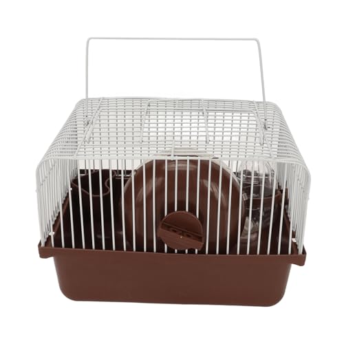 Premium -Material Tragbares Hamsterhaus mit Lustigem Design, Atmungsaktiv für Meerschweinchen Kaninchen, Leicht zu Reinigendes Kleines Tierhaus mit Wasserflaschenschüssel Laufen von Eeneme