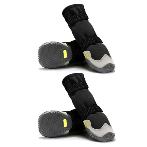 Eeuye Hundeschuhe, rutschfeste Hundestiefel, Sohlenschutz, Regenstiefel, Schneestiefel, wasserdichte Hundeschuhe B von Eeuye