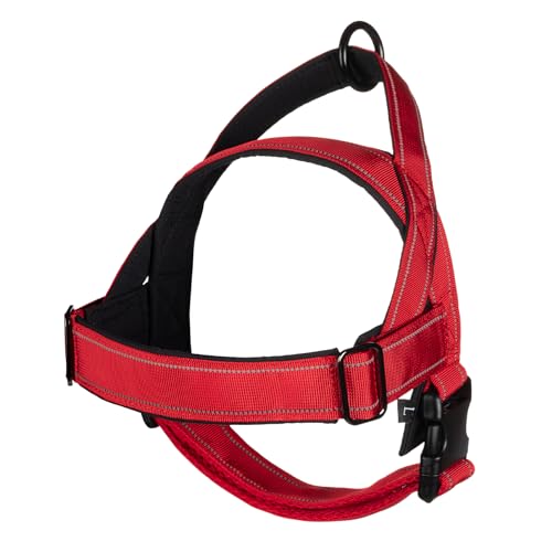 Hundegeschirr Verstellbar für Kleine Mittlere Große Hunde, Reflektierend Ausbruchsicher Ohne Zug, Hundegeschirr Jagd Training Outdoor RED XL Hundegeschirr Verstellbar für Kleine Mittlere Große Hunde, Reflektierend Ausbruchsicher Ohne Zug, Hundegeschirr Jagd Training Outdoor RED XL von Eeyfarog