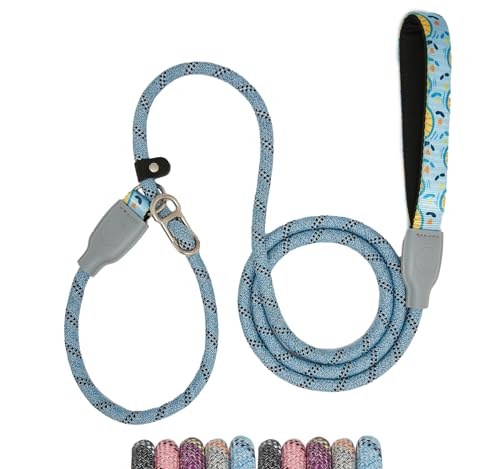Schleppleine für Hunde Hundeleine Retrieverleine Führleine Zugleine für kleine mittelgroße große Hunde Blau Karabinerhaken 12mm 180cm Schleppleine für Hunde Hundeleine Retrieverleine Führleine Zugleine für kleine mittelgroße große Hunde Blau Karabinerhaken 12mm 180cm von Eeyfarog