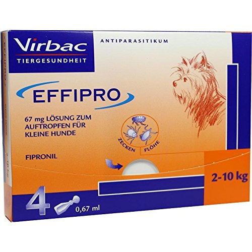 EFFIPRO 67 mg Pip.Lsg.z.Auftropf.f.kl.Hunde 4 St EFFIPRO 67 mg Pip.Lsg.z.Auftropf.f.kl.Hunde 4 St von Effipro