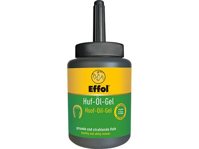 Effol Huf-Öl Gel mit Pinsel Schwarz Strahlend gesunde Hufe - ohne Tropfen! von Effol