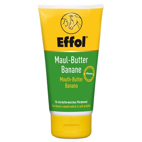 Effol Maul-Butter® Banane für ein butterweiches Pferdemaul sorgt für mehr Zufriedenheit beim Pferd und erhöht somit die Reitqualität 150 ml von Effol