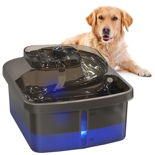 EFISDAY Pets Dog Big Water Fountains, 8L Drinking Fountain for Large Dogs with Ultra Quiet Degisn Automatic Water Dispenser for Dog and Multiple Easy Clean Filters SY-06 von Efisday
