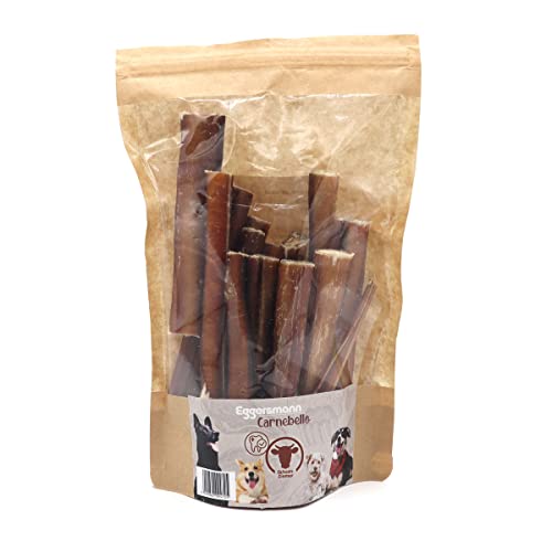 Eggersmann Carnebello - Natursnack Ochsenziemer (1 x 300 g) - Hunde Snacks ohne Zusatzstoffe und besonders fettarm - Snack für Zahnpflege Hund im wiederverschließbaren Beutel von Eggersmann Carnebello